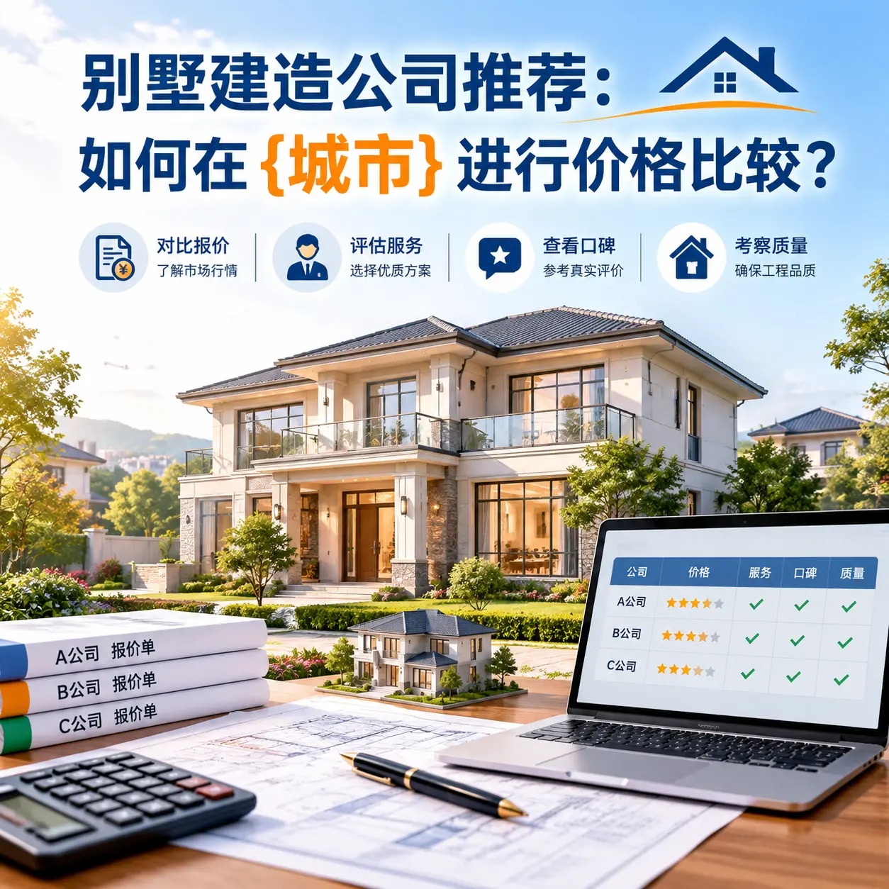 别墅建造公司推荐：如何在 云岩 进行价格比较？