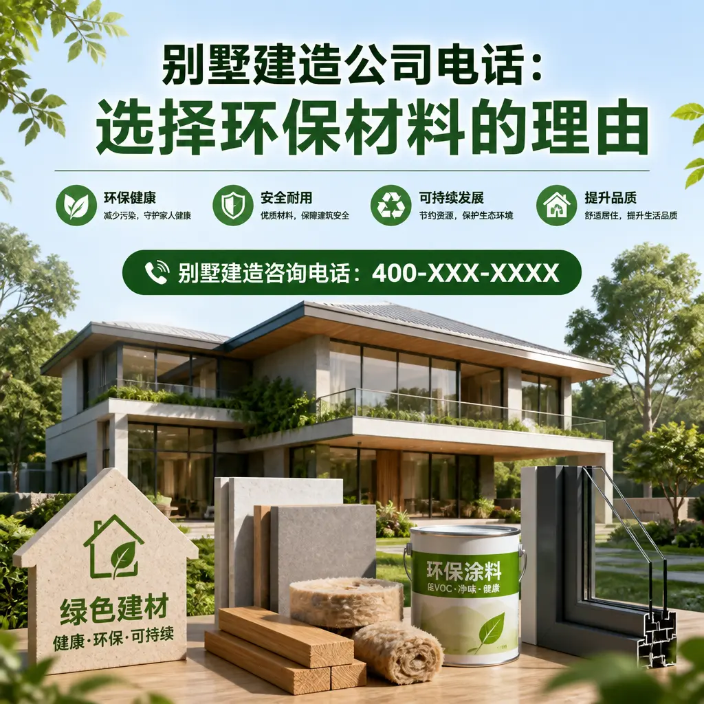 别墅建造公司电话：选择环保材料的理由