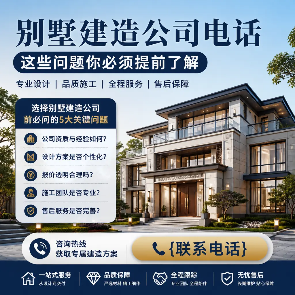云岩别墅建造公司电话，这些问题你必须提前了解