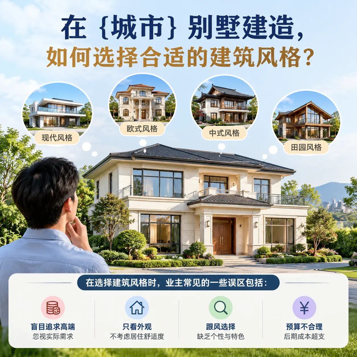 在 云岩 别墅建造，如何选择合适的建筑风格？